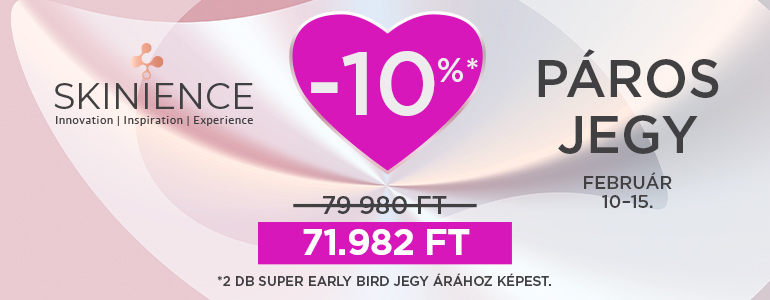 PÁROS JEGY - SKINIENCE Konferencia - Ember és Technológia - A szépségipar jövője