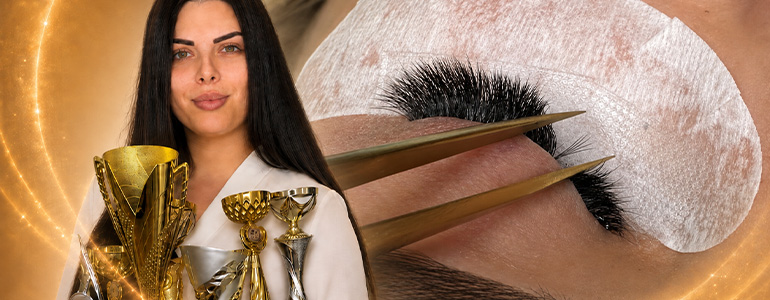 Long Lashes Russian Volume műszempilla építő tanfolyam 2-6D, UV LED bemutatóval